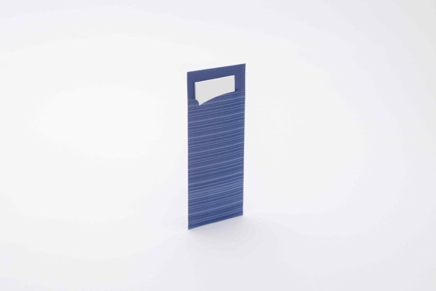 BESTEKZAK DONKERBLAUW - SERVET WIT