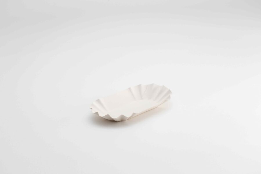 SCHAAL OVAAL 1KU/P17A/3 11X19.5X3.5CM WIT