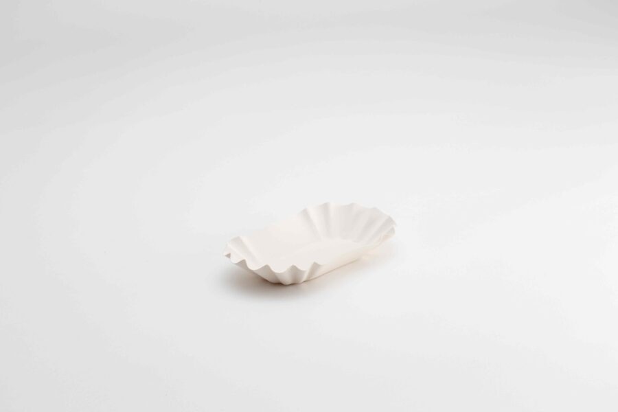 SCHAAL OVAAL 0BKU/P16/1 10.5X17.5X3CM WIT