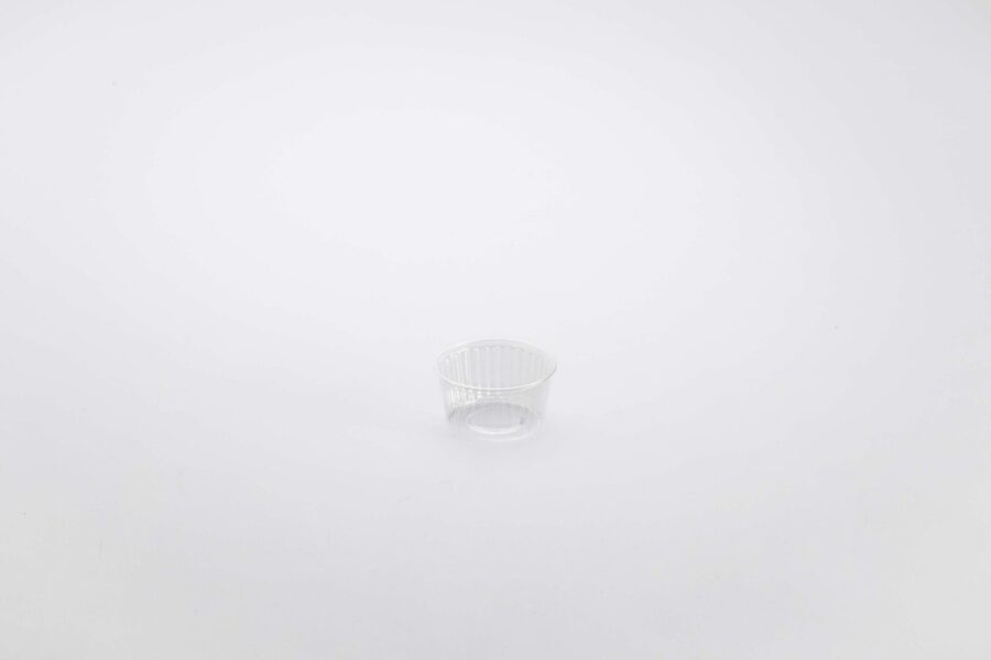 POT A SAUCE RIB 85CC Ø67MM PS TRANSPARENT