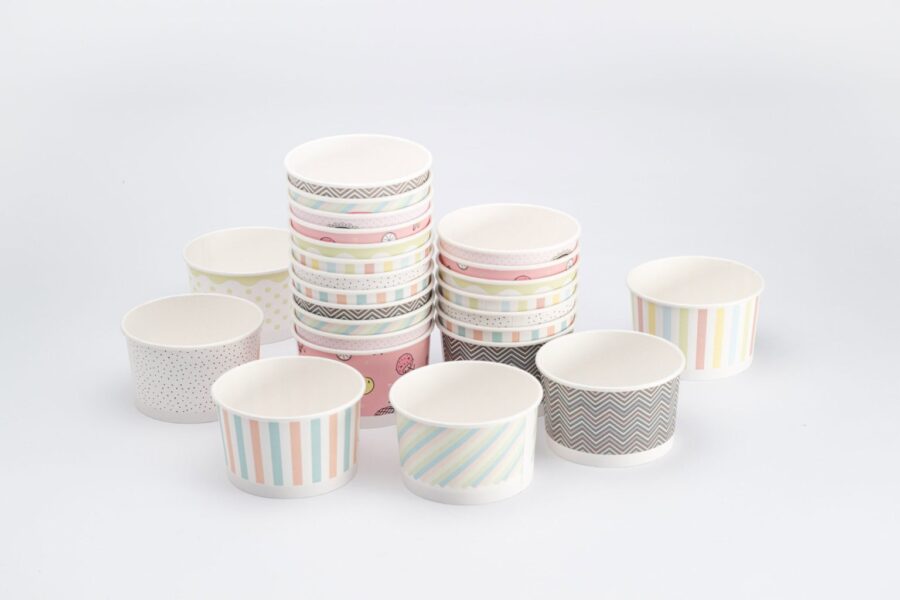 GOBELET A GLACE 245CC Ø93MM CARTON MIX PASTEL