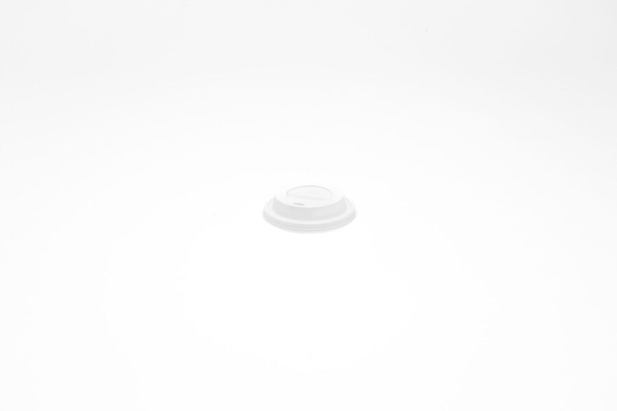 COUVERCLE PS BLANC POUR GOBELET A CAFE Ø80MM