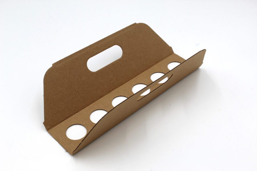 BEKERHOUDER VOOR 6 BORRELGLAASJES 20CC/40CC KARTON (ONDERVER