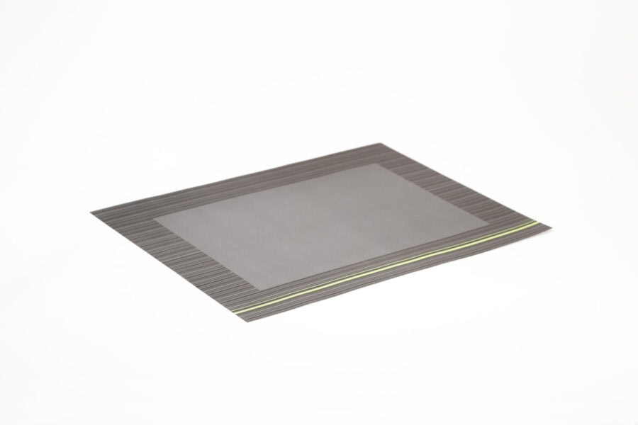 ONDERLEGGER 30X40CM ZWART-LIME