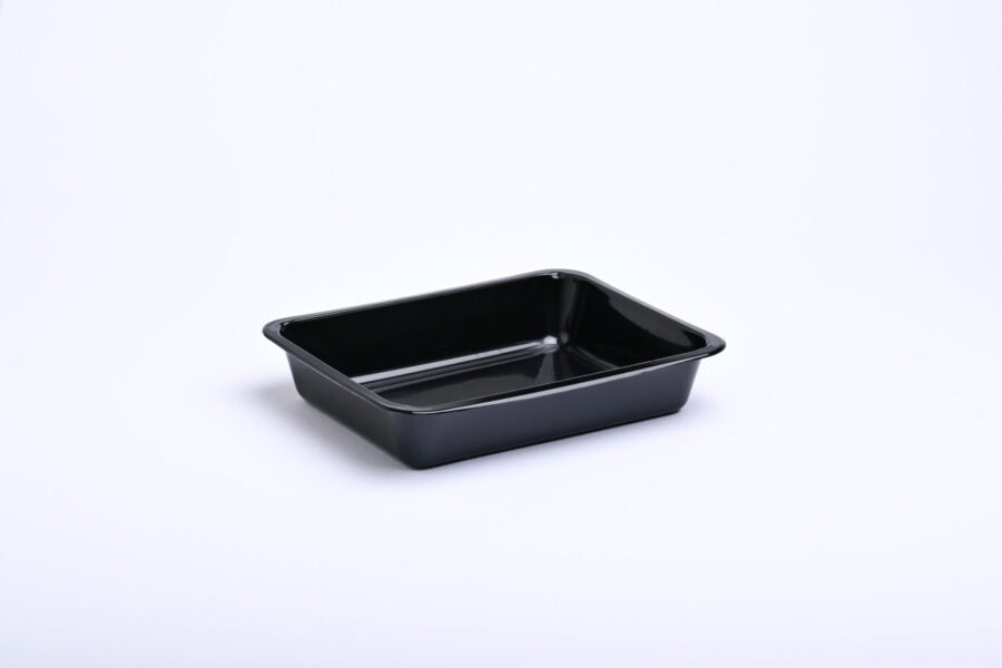 CPET TRAY 1 COMP NOIR 226X176X43MM [456815]