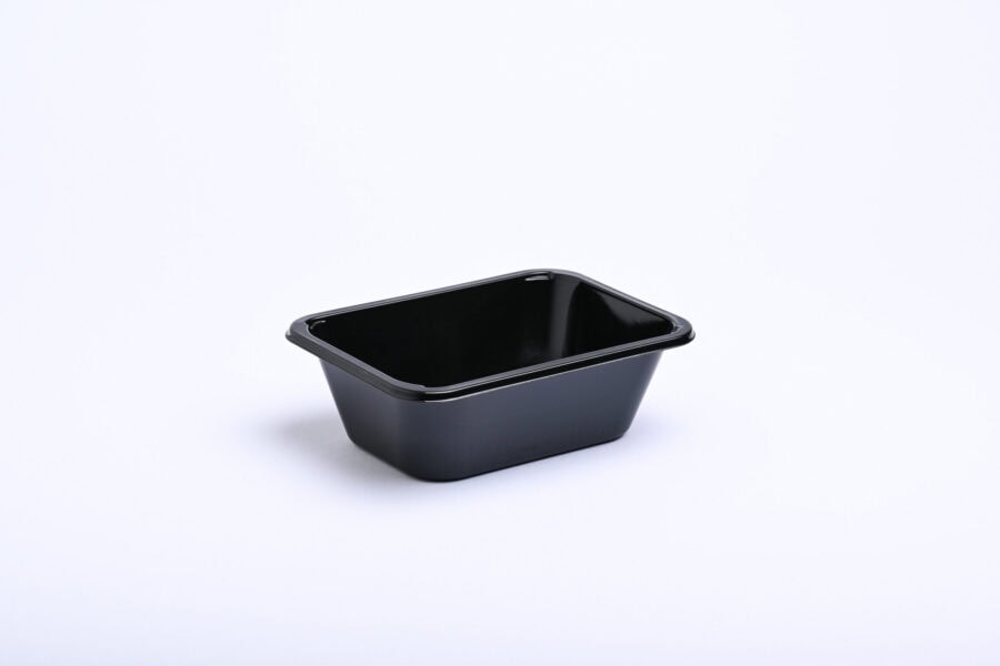CPET TRAY 1 COMP NOIR 187X137X60